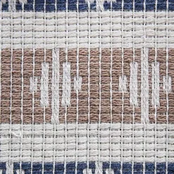 Discount Kirklands Home Blue and Stone Diamond Table Runner, 108 in.