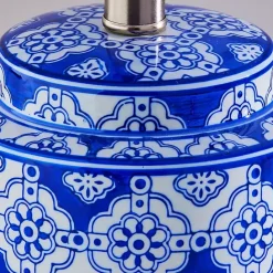 Online Kirklands Home Blue and Ceramic Table Lamps, Set of 2 White