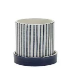 Online Kirklands Home Blue and White Coastal Planters, Set of 2
