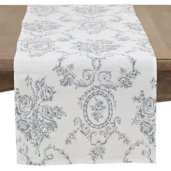 Clearance Kirklands Home Blue and White Floral Table Runner, 108 in.