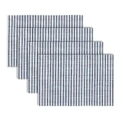 Kirklands Home Blue and White Striped 4-pc. Placemat Set