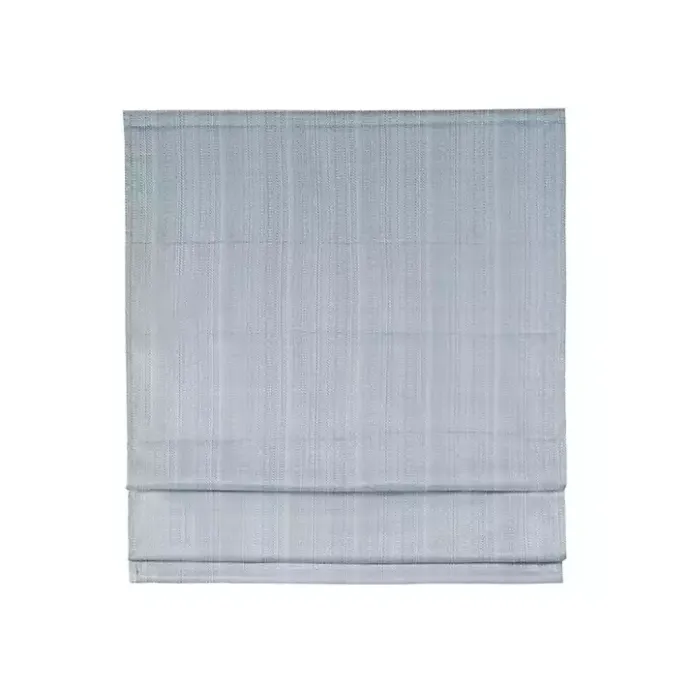 Online Kirklands Home Basketweave Cordless Roman Shade, 27 in. Blue