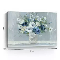 Clearance Kirklands Home Blue Be Happy Giclee Canvas Art Print Multi