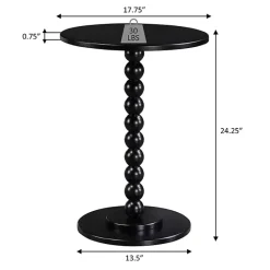 Clearance Kirklands Home Beaded Spindle Accent Table Blue