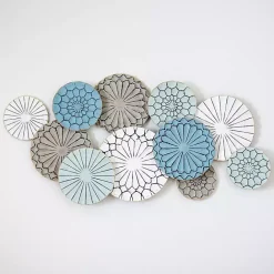 Hot Kirklands Home Blue Bohemian Metal Plate Wall Plaque