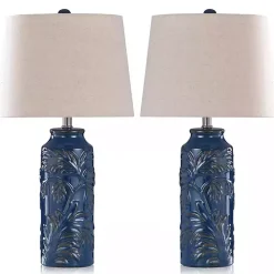 Kirklands Home Blue Boical Mayfield Table Lamps, Set of 2 Tan