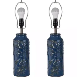Kirklands Home Blue Boical Mayfield Table Lamps, Set of 2 Tan
