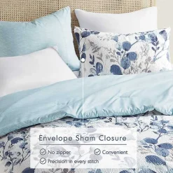 Clearance Kirklands Home Blue Botanical 3-pc. Full/Queen Comforter Set