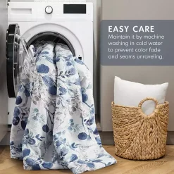 Clearance Kirklands Home Blue Botanical 3-pc. Full/Queen Comforter Set