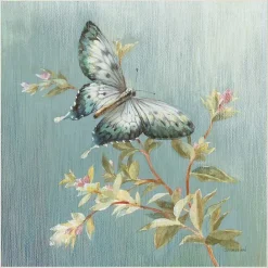 Clearance Kirklands Home Blue Butterfly Framed Canvas Art Print