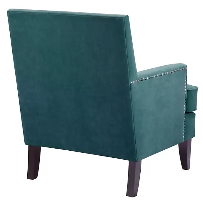 Clearance Kirklands Home Carlton Accent Chair with Nailhead Trim Blue