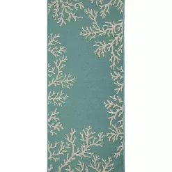 Outlet Kirklands Home Coral Indoor/Outdoor Runner, 1x4 Blue