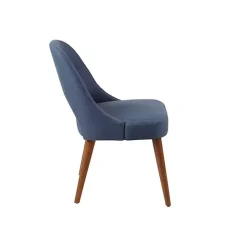 Discount Kirklands Home Cut-Out Pecan Wood Dining Chairs, Set of 2 Blue