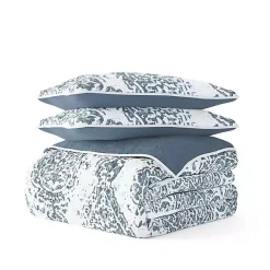 Best Kirklands Home Blue Damask Reversible 2-pc. Twin Quilt Set