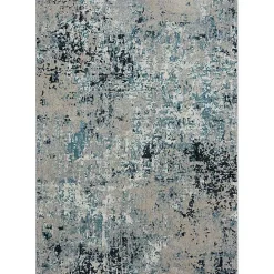 Outlet Kirklands Home Blue Distressed Washable Area Rug, 7x9