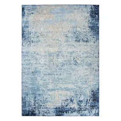 Kirklands Home Blue Edward Overdyed Area Rug, 8x10