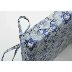Sale Kirklands Home Emilia Outdoor Seat Cushions, Set of 2 Blue