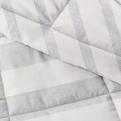 Discount Kirklands Home Blue Faded Stripe 3-pc. King Duvet Cover Set
