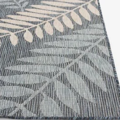 Discount Kirklands Home Fern Leaves Indoor/Outdoor Area Rug, 5x7 Blue