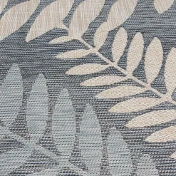 Discount Kirklands Home Fern Leaves Indoor/Outdoor Area Rug, 5x7 Blue