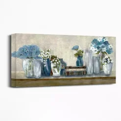 Hot Kirklands Home Blue Floral Desk Giclee Canvas Print, 40x20 in.