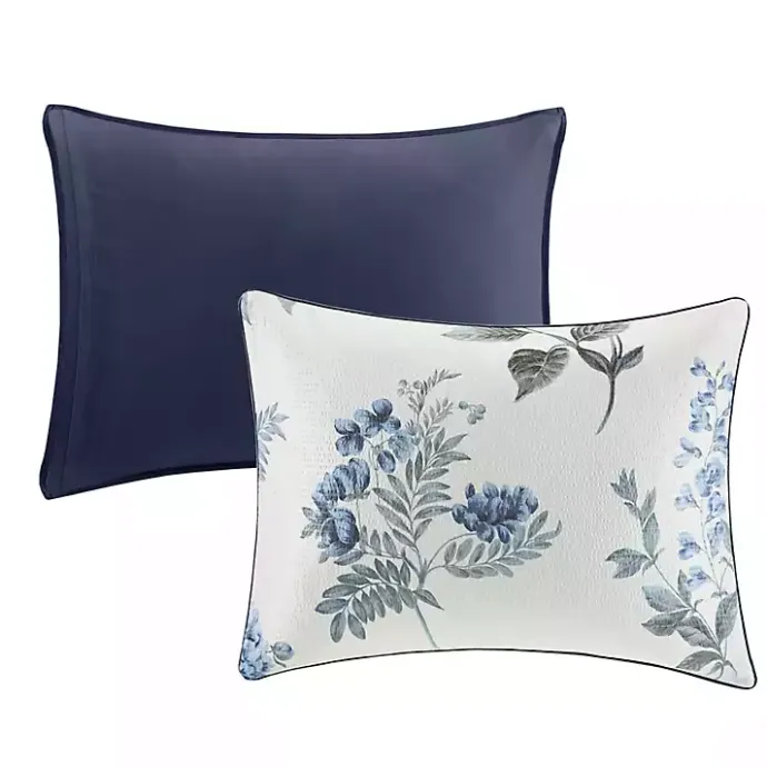 Hot Kirklands Home Blue Floral 7-pc. King Comforter Set