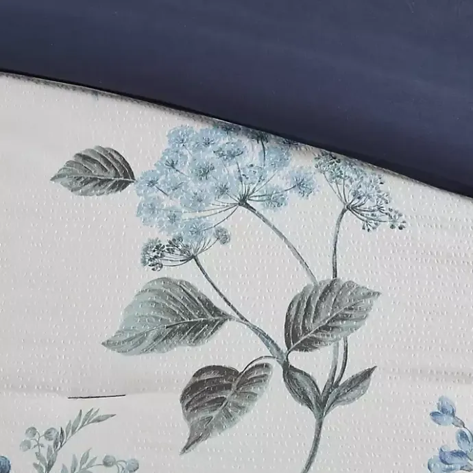Hot Kirklands Home Blue Floral 7-pc. King Comforter Set