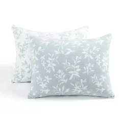 Sale Kirklands Home Blue Floral Reversible 3-pc. King Quilt Set