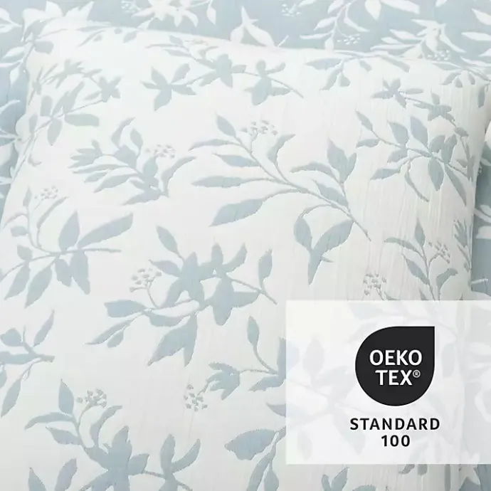 Sale Kirklands Home Blue Floral Reversible 3-pc. King Quilt Set