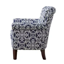 Discount Kirklands Home Fretwork Accent Club Chair Blue