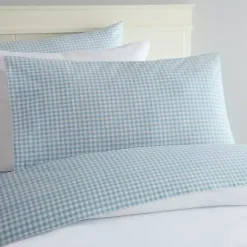 Best Kirklands Home Gingham King 3-pc. Sheet Set Blue
