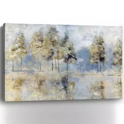 Clearance Kirklands Home Blue Golden Forest Giclee Canvas Art Print