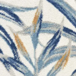 Clearance Kirklands Home Blue Grand Leaf Coastal Area Rug, 5x7