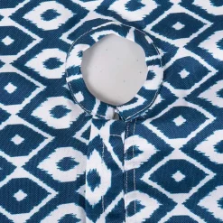 Best Kirklands Home Blue Ikat Outdoor Tablecloth with Zipper