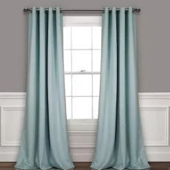 Outlet Kirklands Home Insulated Blackout Curtain Panel Set, 84 in. Blue