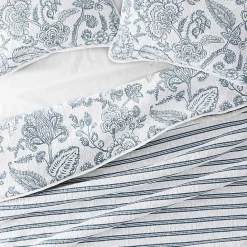 Hot Kirklands Home Blue Jacobean Reversible 3-pc. King Quilt Set