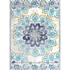 Clearance Kirklands Home Blue Kiyoko Area Rug, 5x7 Multi