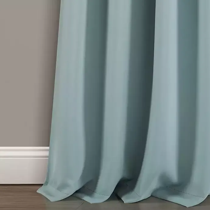 Outlet Kirklands Home Knotted Curtain Panel Set, 95 in. Blue