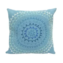 Discount Kirklands Home Lamontage Swirl Outdoor Throw Pillow Blue