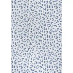 Clearance Kirklands Home Blue Leopard Spots Washable Runner