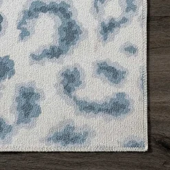 Hot Kirklands Home Blue Leopard Spots Washable Area Rug, 5x8