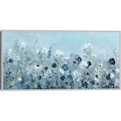 New Kirklands Home Blue Light Garden Framed Canvas Art Print