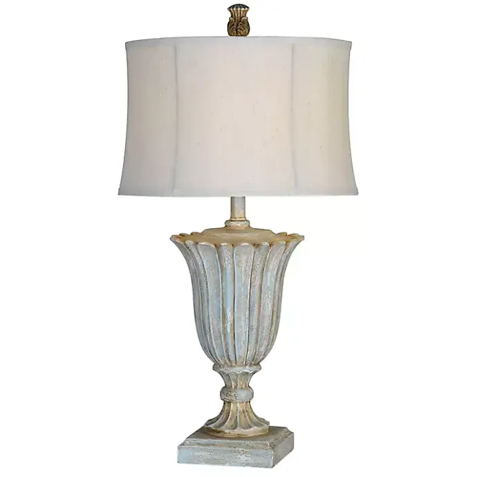 Hot Kirklands Home Blue Lilly Table Lamps, Set of 2 Ivory
