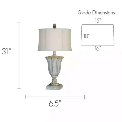 Hot Kirklands Home Blue Lilly Table Lamps, Set of 2 Ivory