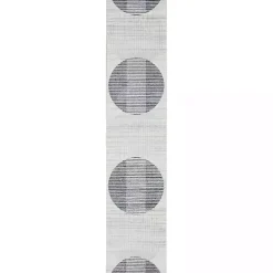 Hot Kirklands Home Blue Linear Geometric Washable Runner, 2x10