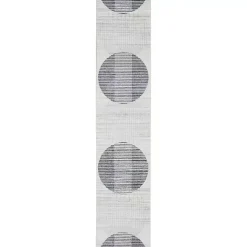 Hot Kirklands Home Blue Linear Geometric Washable Runner, 2x12