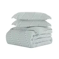 Best Kirklands Home Blue Linear 2-pc. Twin Duvet Cover Set