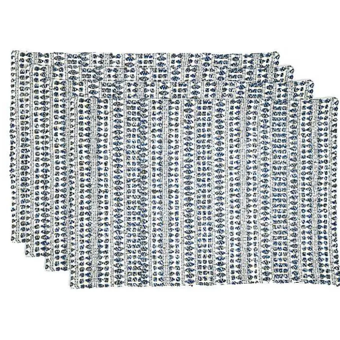 Kirklands Home Lines Woven Placemats, Set of 4 Blue