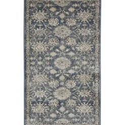 Discount Kirklands Home Blue Lush Vines Accent Rug