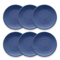 Outlet Kirklands Home Madden Melamine Dinner Plates, Set of 6 Blue